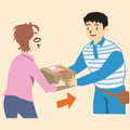 手渡しイメージ