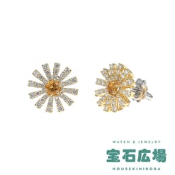 マルゲリータ（14mm） シトリン・ダイヤ スタッドピアス