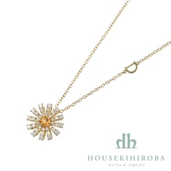 マルゲリータ（16mm） シトリン・ダイヤ ペンダントネックレス